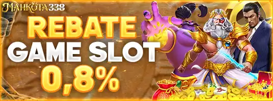 Bonus Rebate 0.8% Semua Slot Games