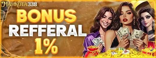 Bonus Mahkota338 Referral 1%